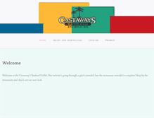 Tablet Screenshot of castawaysseafoodgrille.com